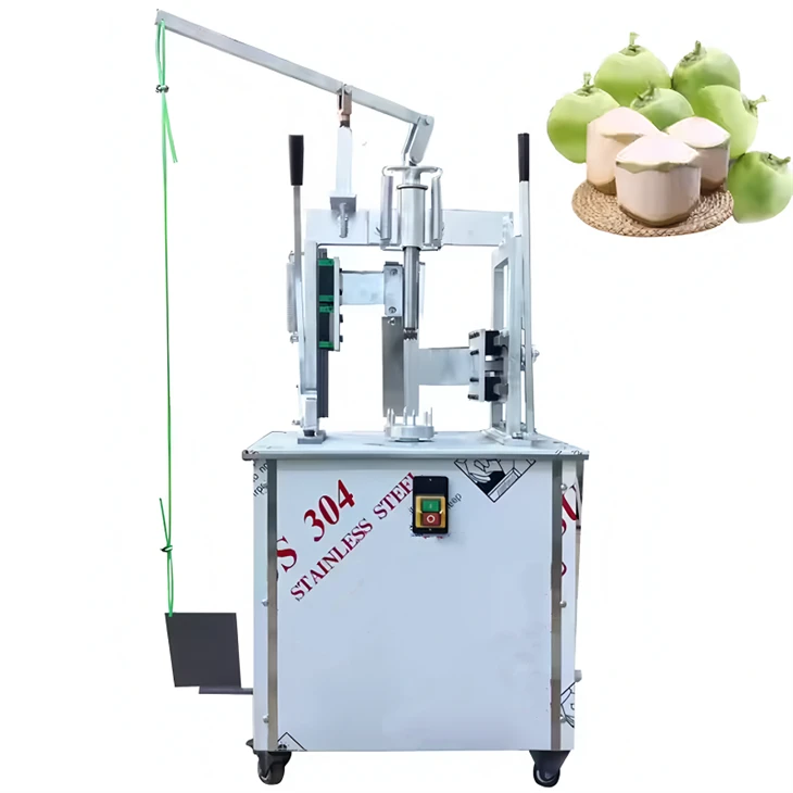 Máquina automática de pelado de coco verde