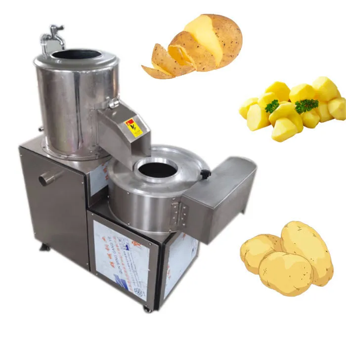 Máquina fregadora de patatas comercial