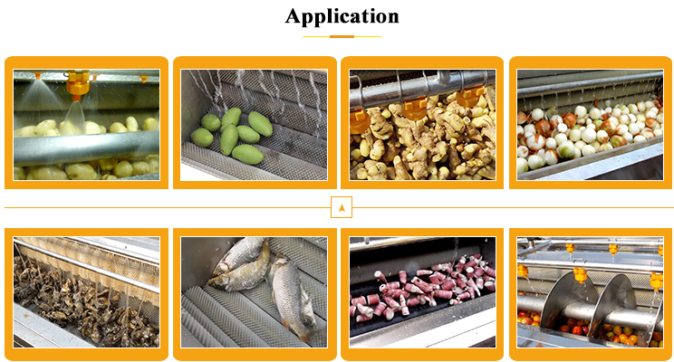 Potato Vegetable Ginger Roller Washer Potato Vegetable Ginger Roller Washer